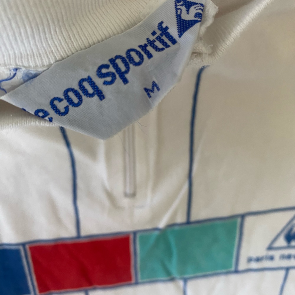LE COQ SPORTIF Vintage French Paris New York Biking Shirt S - Picture 6 of 7